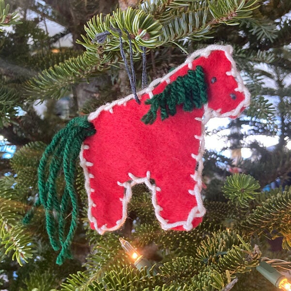 Gallop into the Holidays with DIY Horse Ornaments